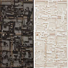 Untitled (Torn Cheque) by Hugh Scott-Douglas, 2013, laser cut linen, offered Feb 2019