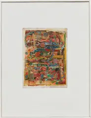 Scott Olson, Untitled, 2013, oil and marble dust on panel, in artist's frame