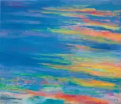 Study for Sunset - 28 (After Frederic Church) by Jean-Baptiste Bernadet, 2014, oil on canvas, sold Feb 2019