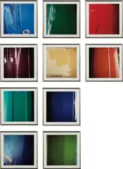 Colour Studies by Jan Dibbets, 1973-1976, chromogenic print, in 10 parts, sold Feb 2019