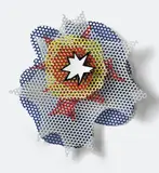 Roy Lichtenstein, Small Wall Explosion, 1965, porcelain enamel on perforated steel