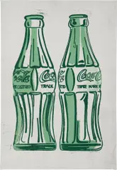 Two Coke Bottles by Andy Warhol, 1962, silkscreen ink on canvas, sold May 2019