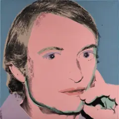 Andy Warhol, Roy Lichtenstein, 1976, acrylic and silkscreen ink on canvas