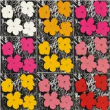 9 Flowers by Andy Warhol, 1964, silkscreen ink on canvas, sold May 2019