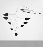 Alexander Calder, Black Gamma, 1966, sheet metal, wire and paint