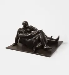 The Lovers by Fernando Botero, 1989, bronze with brown patina, sold May 2019
