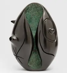 Joan Miró, Conque, 1969, bronze with brown and green patina