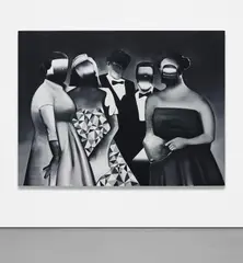 Be Just Like Family by Tomoo Gokita, 2015, acrylic gouache on canvas, sold May 2019