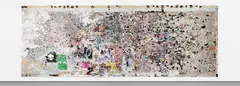 Mark Bradford, Helter Skelter II, 2007, mixed media collage on canvas