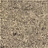 Keith Haring & La II, Untitled (Two-Panel Mural), marker and Sumi ink on foamcore