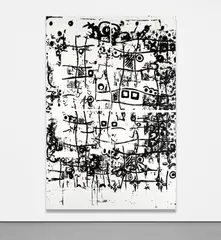 Christopher Wool, Untitled, 1998, enamel on canvas on panel
