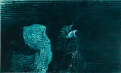 Mark Tansey, View from Mt. Hermeneut, 1991, oil on canvas