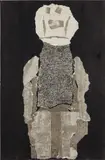 Jean Dubuffet, Barbe des bourreaux de Paris, ink and paper collage on paper
