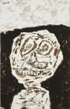 Jean Dubuffet, Buste (avec graffiti au couteau)