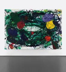 Untitled by Sam Francis, 1988-1989, acrylic on canvas, sold May 2019
