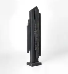 Column IV by Louise Nevelson, 1983, painted wood, sold May 2019