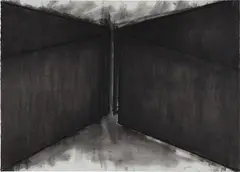 Untitled by Richard Serra, 1972, charcoal on paper, sold May 2019