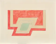 Conway by Frank Stella, 1966, colored ink and pencil on graph paper, sold May 2019