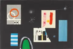 Untitled III by Joan Miró, gouache, watercolor, watercolor crayon, pastel and collage on paper, offered May 2019