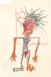 Jean-Michel Basquiat, Untitled (Standing Male Figure), 1982-1983, felt-tip pen, crayon and colored pencil on paper