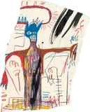 Jean-Michel Basquiat, Untitled (Figure with Blue Head), 1983, oilstick and India ink on Arches paper