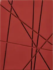 Untitled by Fred Sandback, 1997, acrylic house paint on panel, sold May 2019