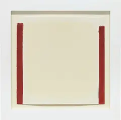 Robert Ryman, CORE XXI, 1995, encaustic, graphite and wax crayon on Lana paper, wood frame and Denglas
