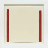Robert Ryman, CORE XXI, 1995, encaustic, graphite and wax crayon on Lana paper, wood frame and Denglas