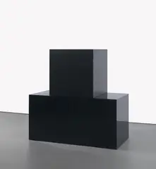 Black Cubes by Sol LeWitt, 2000, enamel on fiberglass, sold May 2019