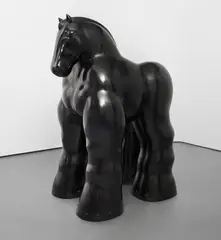 Fernando Botero, Horse, 1992, painted bronze