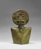 Max Ernst, Portrait d’ un ancêtre (Portrait of an ancestor), 1975, bronze with green patina