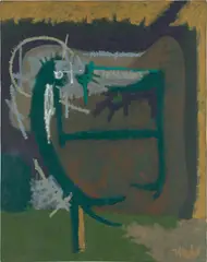 Untitled by Rodolfo Nieto, 1964, oil on canvas, sold May 2019