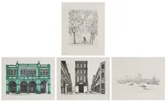 David Gentleman, Untitled, each signed 'David Gentleman' in pencil l.r. sheet 49 x 61cm and smaller