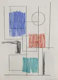Barbara Hepworth, Untitled, 'Argos' lithograph in colours