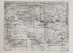 Untitled by Barbara Hepworth, 'Squares and Circles' lithograph, sold Oct 2024