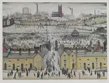 L. S. Lowry, Untitled, 'Britain at Play' offset lithograph in colours