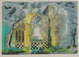John Piper, Untitled, Norfolk' (Levinson 365) etching and aquatint in colours