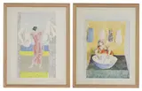 Duncan Grant, Untitled, both signed 'D Grant' in pencil l.r.