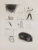 David Hockney, Untitled, 1974 etching and sugar-lift aquatint in colours