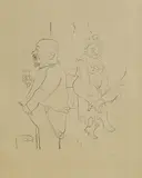 George Grosz, Untitled, 1922 lithograph