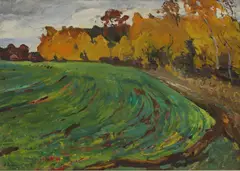 Nikolai Eltyshev, Untitled, oil on board 50 x 70cm