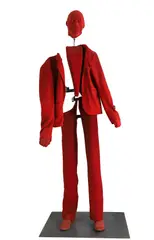 George Lappas, Untitled, Red man a mixed media sculpture
