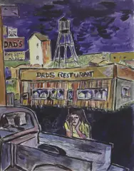 Untitled by Bob Dylan, New York on Hahnemühle 350gsm Museum Etching, sold Oct 2024