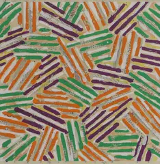 Untitled by Jasper Johns, printed by Simca Print Artists, sold Oct 2024