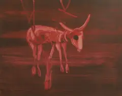 Untitled by Sidney Nolan, 'Ram in Thicket' screenprint in colours, sold Oct 2024