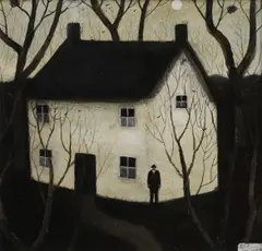 John Caple, Untitled, mixed media on board 24 x 24cm Provenance: With John Martin Gallery