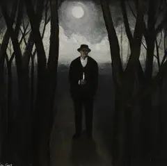 John Caple, Untitled, acrylic on gesso panel 20 x 20cm Provenance: With John Martin Gallery