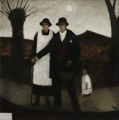 John Caple, Untitled, mixed media on board 30 x 30cm Provenance: With John Martin Gallery