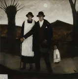 John Caple, Untitled, mixed media on board 30 x 30cm Provenance: With John Martin Gallery
