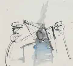 Alison Wilding, Untitled, watercolour 46.5 x 50cm